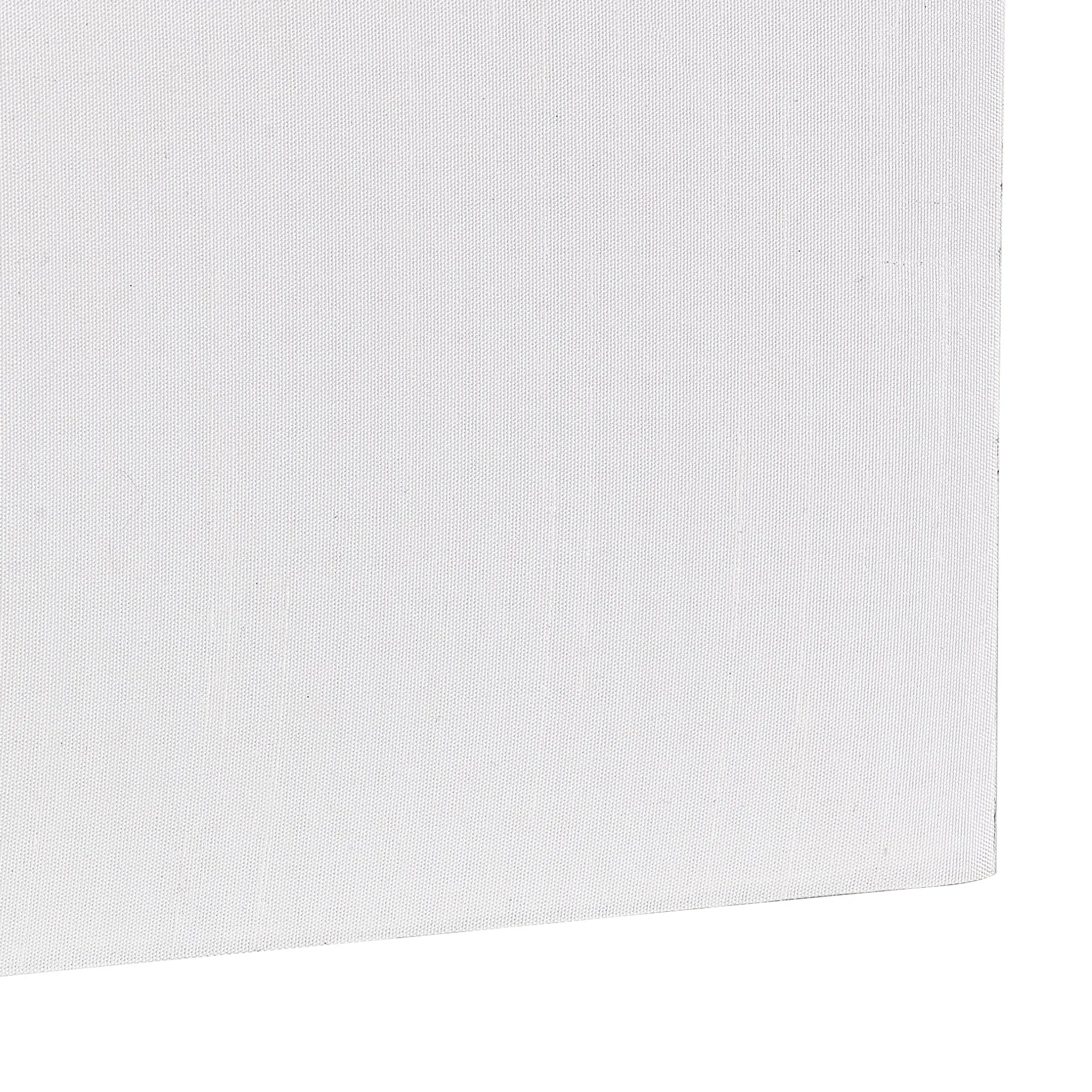 Serena Rectangular, 200 x 100 x 140mm Faux Silk Fabric Shade, White D0879  Deco Serena